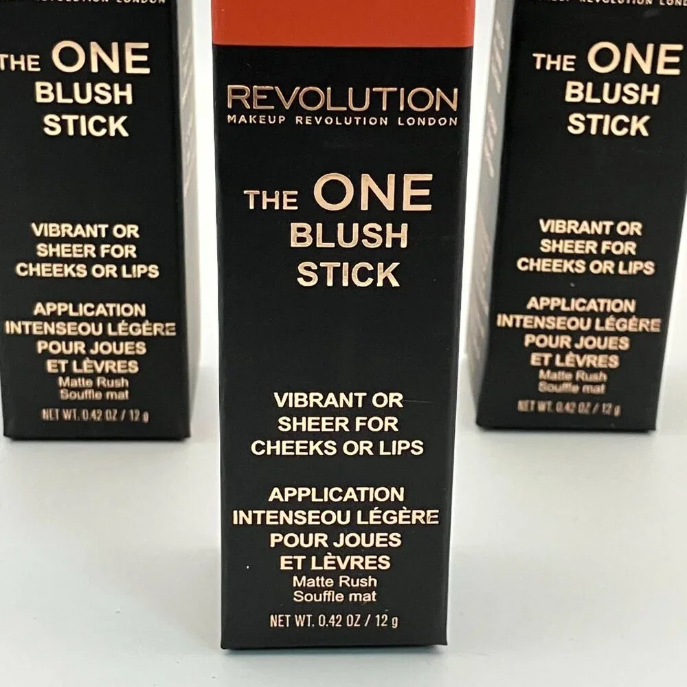 Makeup Revolution The One Fast Base Blush Stick Vibrant Or Sheer For Cheeks Lips